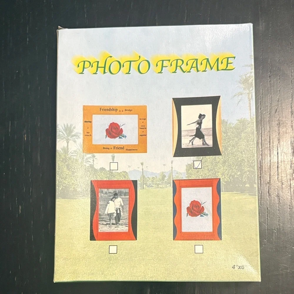 Stylish Black and Orange Photo Frame
